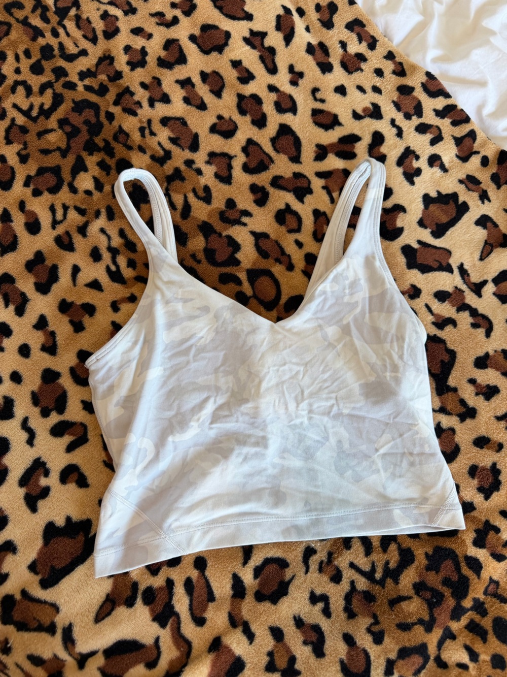lululemon athletica White Camouflage Tank Bralette